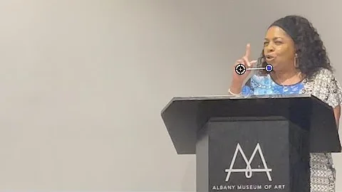 Poet Cathy Wilson Johnson   reading from her colle...