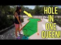 The Mini Golf Hole In One Queen Returns!