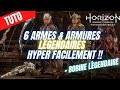 Tuto  6 armes et armures lgendaires facile a avoir dans horizon forbidden west  astuce 