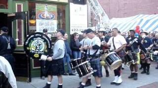 Celebrity Emerald Society march through Claddagh's during FOOLS party FDIC 2009 Wealth