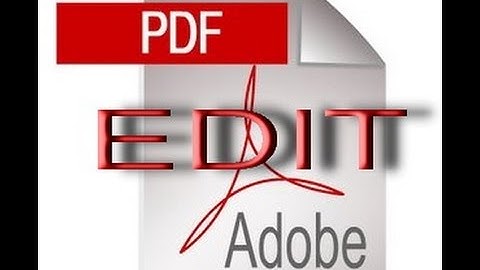 How to Edit PDF File Quickly (Using Acrobat 7 Professional & Ms-Paint)