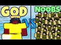 30 noobs versus 1 god  booga reborn