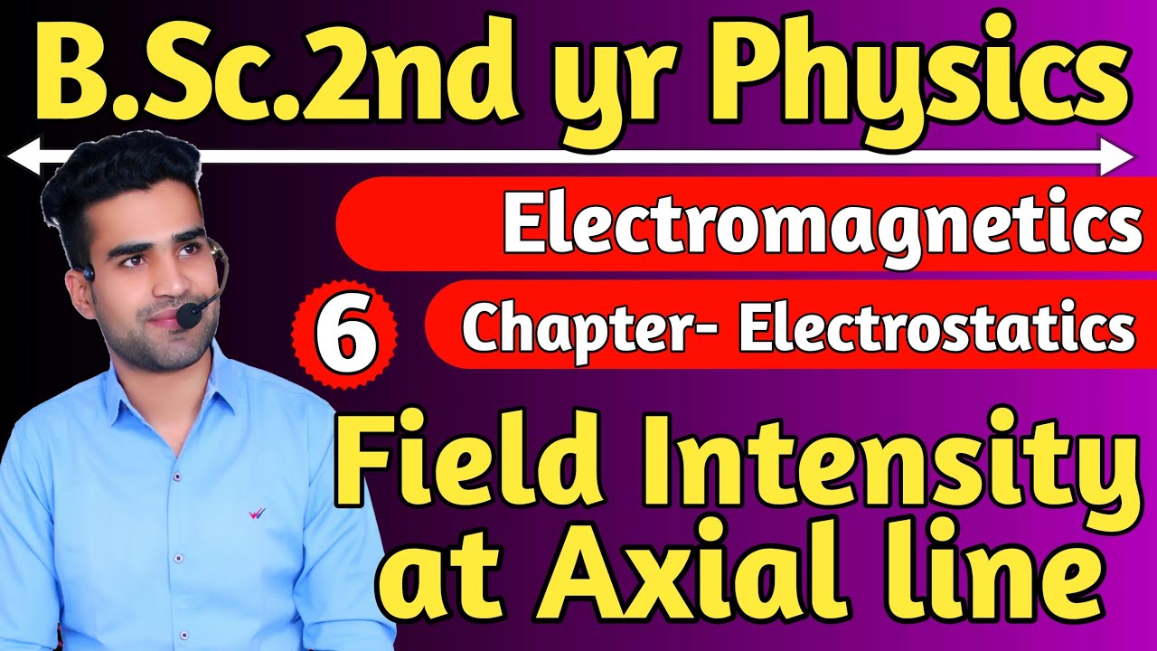 Field intensity at axial line | bsc 2nd yr physics | electromagnetics