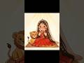 Jai Mata Di🙏🏻❤️🥀#shorts #ytshorts #illustrationbyanu #trending #jaimatadi #matarani #navratri #viral