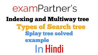 Splay tree with solved example | Splay tree | Indexing | Advanced data structures