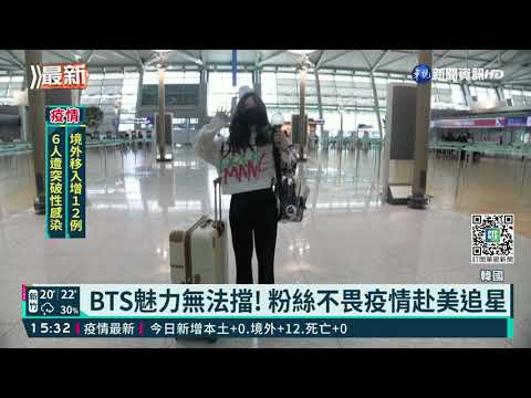 BTS魅力無法擋! 粉絲不畏疫情赴美追星｜華視新聞 20211126
