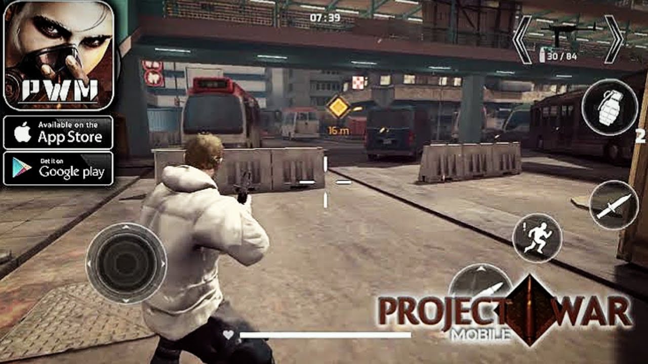 PROJECT WAR MOBILE 2021 - NEW GAME (ANDROID GAMEPLAY) PVE ZOMBIE
