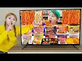 Mukbang Fire Spicy Noodle Tteokbokki 불닭볶음면 불닭떡볶이 TV 속 편의점 음식 먹방 Convenience Store food | HIU 하이유