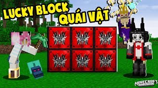 MỀU VÀ REDHOOD THỬ THÁCH ĐẬP LUCKY BLOCK QUÁI VẬT KHỔNG LỒ TRONG MINECRAFT | Thử Thách Mều Channel