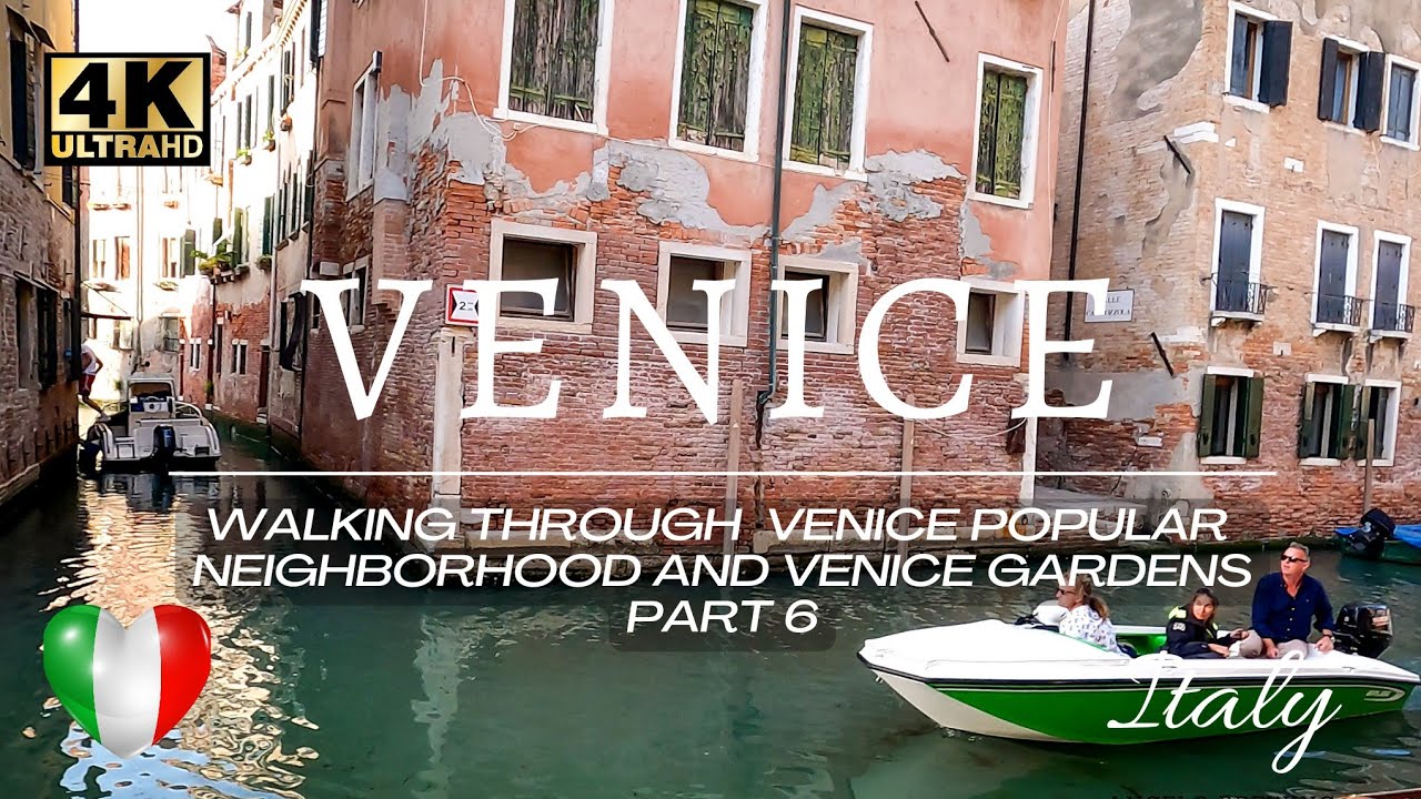 🇮🇹 VENICE ITALY POPULAR Neighborhood and Venice Gardens Walking Tour