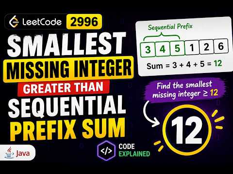 LeetCode 2996 — Smallest Missing Integer | Java Solution & Explanation