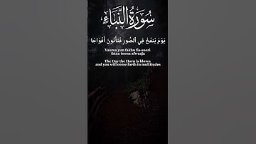 Surat Naba | سورة النبأ (78) | The Great News