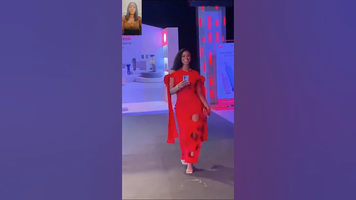 Priscilla Ojo gorgeously representing in red dress as she attends itel Home event