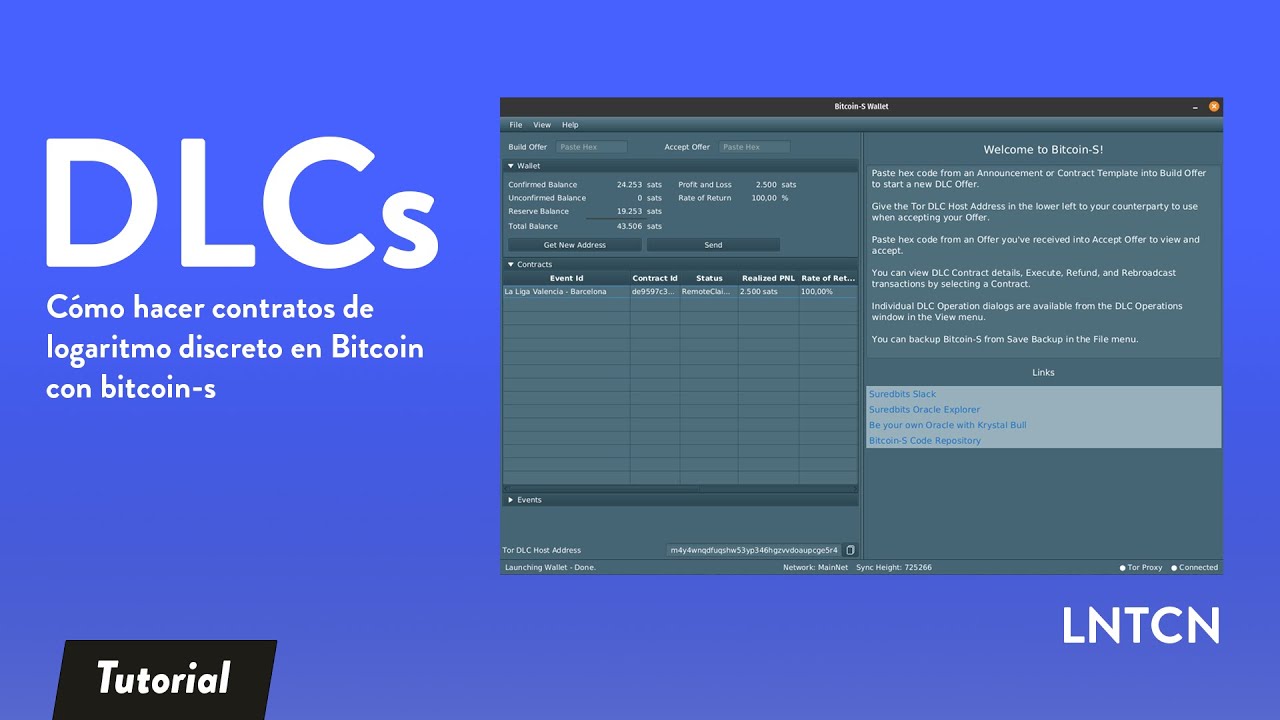 Tutorial: Cómo hacer contratos DLC en Bitcoin con bitcoin-s de Suredbits