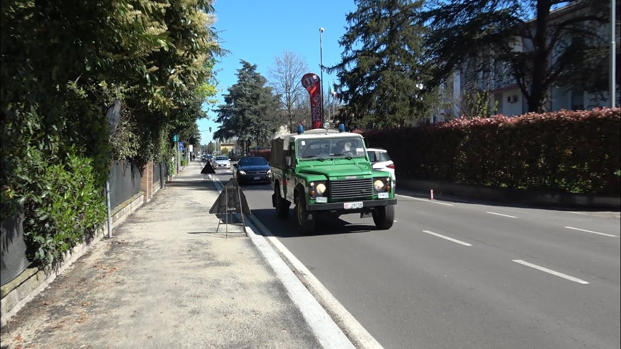 PARTENZA CA/PU RANGER SAF + DEFENDER SAF VIGILI DEL FUOCO REGGIO EMILIA IN EMERGENZA