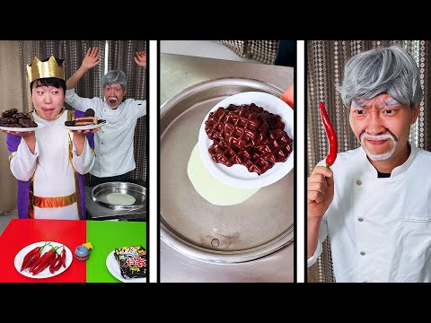 Spicy food vs chocolate cake ice cream challenge