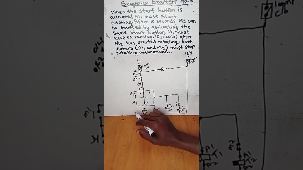 Sequence staters. Statement no.8. Control circuit. Lesson 0022