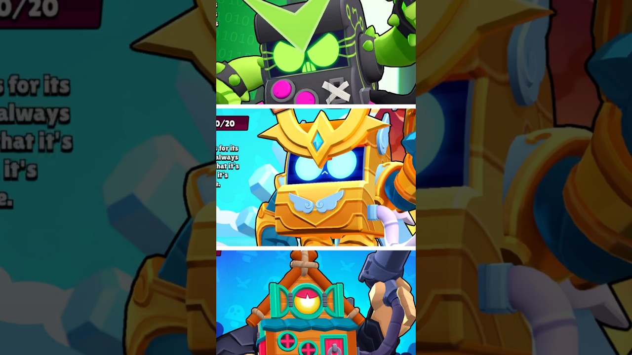 Which is the best 8 Bit Skin🤔🤩 Brawl Stars 