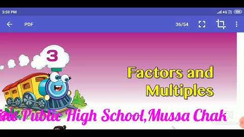 Class-5th; Chapter:-3(Factors and multiples) Mathematics//Macmillan Education//