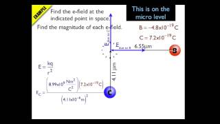 Calculate the e_field at a point in space