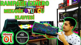 Rampage Exhero Oyuncu Klavyesi̇ İncelemesi̇ Mavi Switch Mekanik Fiyat Performans 