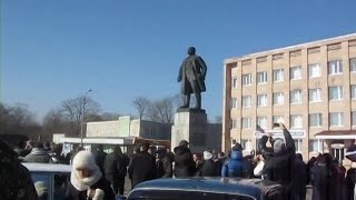 Падіння Леніна м Деражня Хмельницька обл