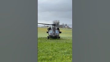 Rainy takeoff - S-70 „Black Hawk“ of the Austrian Bundesheer in action