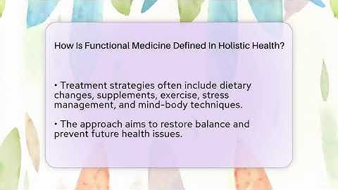 How Is Functional Medicine Defined In Holistic Health? - Functional and Integrative Wellness Guru