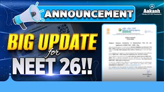 NEET 2026 | Exam City Announced😱 | NTA Latest Update #nta