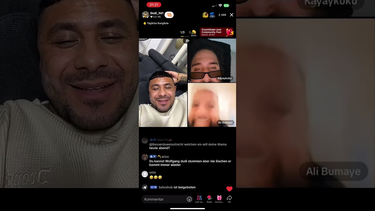 DUDI_361 WAR LIVE MIT ALI BUMAYE & KAYAYKUKU 😂