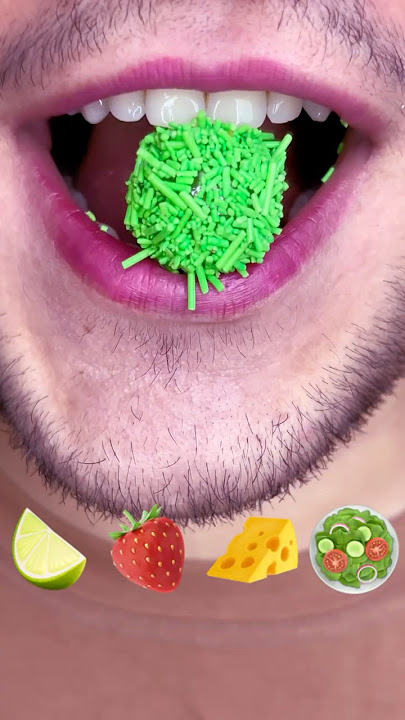 Green & red dot candy berry and lime dancing on dots