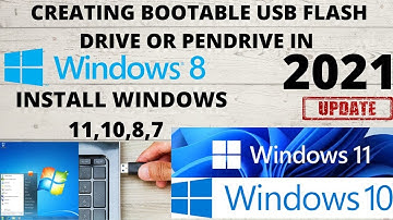 INSTALL WINDOWS 11,10,8,7 IN 2022  LATEST UPDATE|CREATE WINDOWS BOOTABLE USB FLASH PENDRIVE IN 2022|
