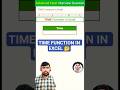 TIME function in excel | TIME formula in excel | excel interview questions | #excel #shorts