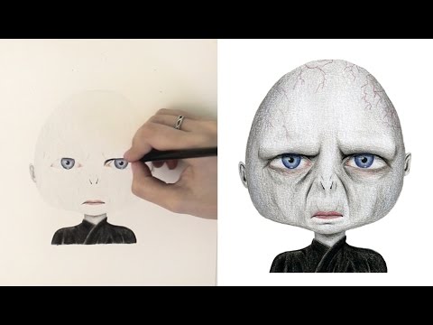 DESENHANDO: CARICATURA DO LORD VOLDEMORT - LÍVIA CANIATO