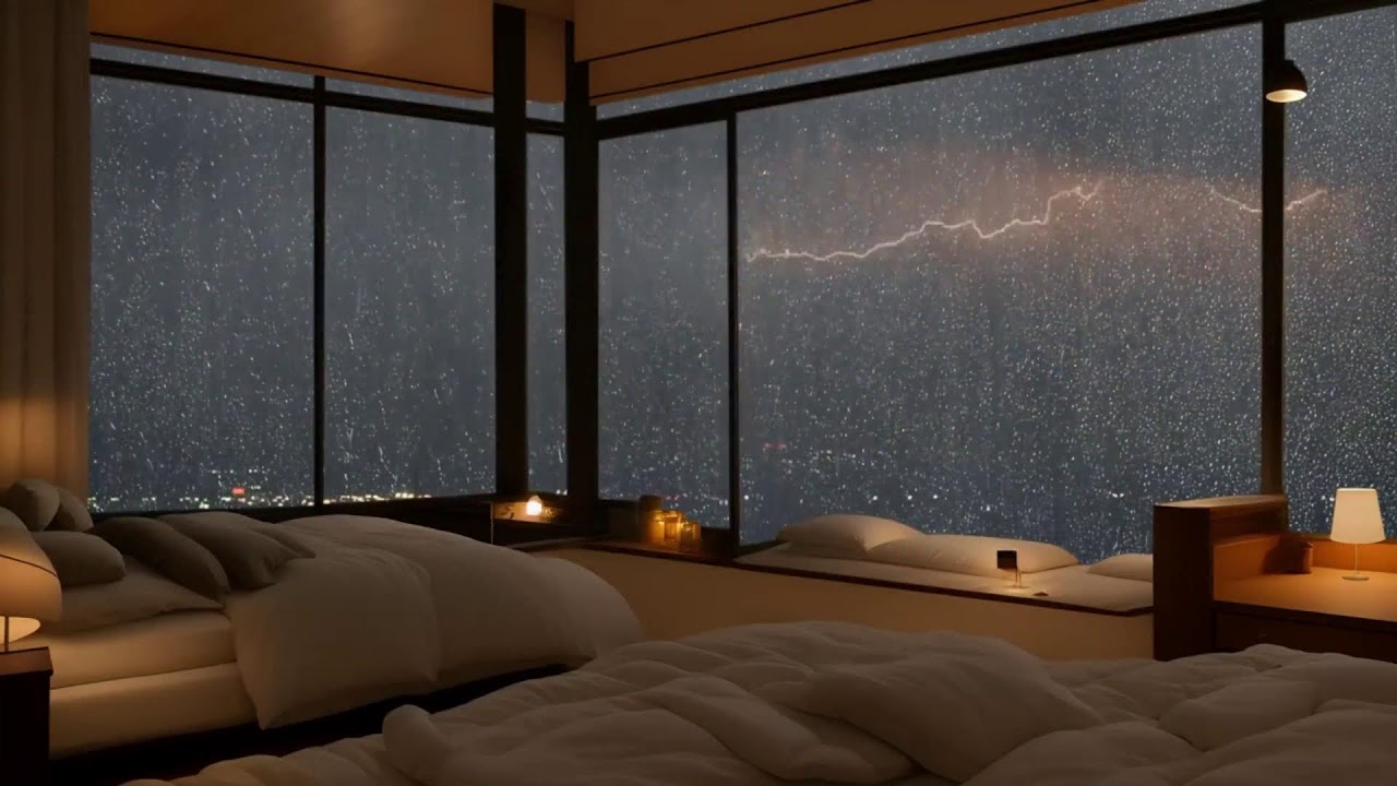 UNINTERRUPTED 8 HOURS: Ultimate Binge Sleep Heavy Rain on Metal Roof Soundscape 😴