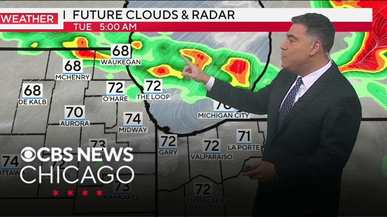 Get umbrellas ready for Tuesday in Chicago - YouTube