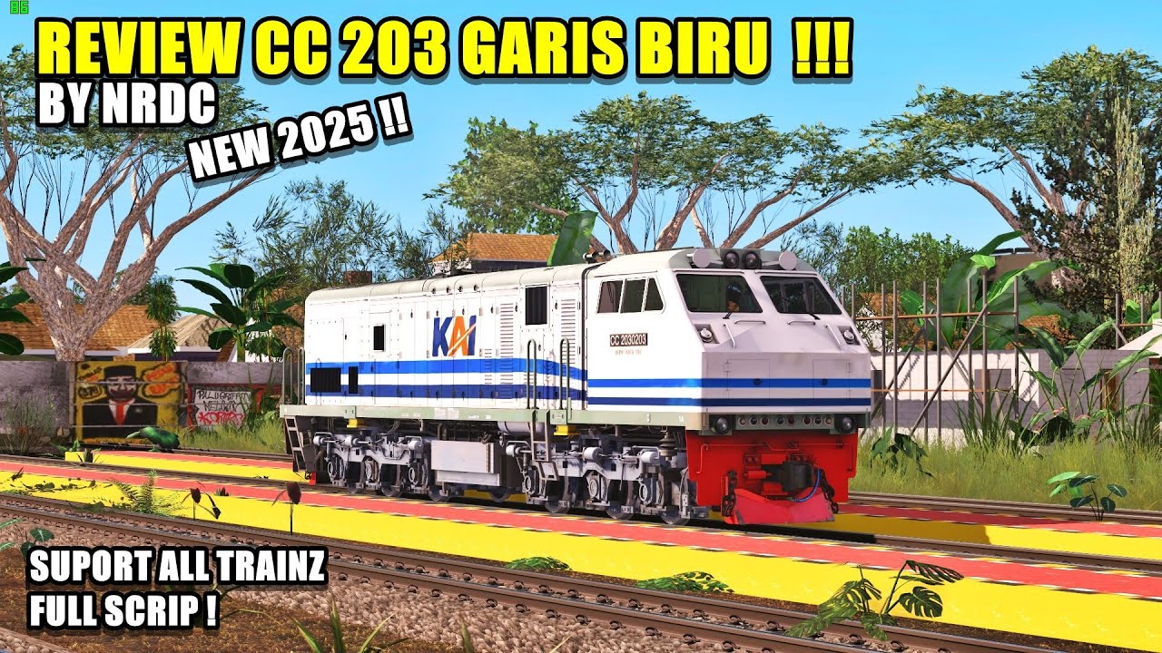 REVIEW CC 203 GARIS BIRU BY NRDC TRAINZ SIMULATOR INDONESIA
