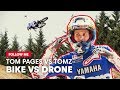Freestyle motocross vs drone fpv  follow me with tom pages