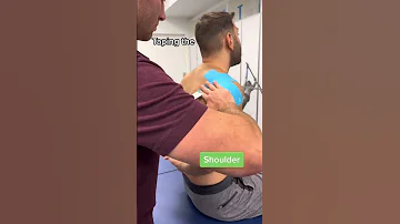 Taping The Shoulder For Pain Relief With Spidertech I Strips Painmanagement Shoulderpain 