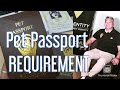 Pet Passport Requirement