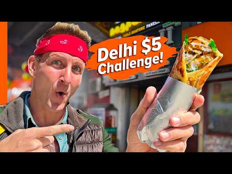 Eating All Day For $5!! Delhi's CHEAP Street Food!!