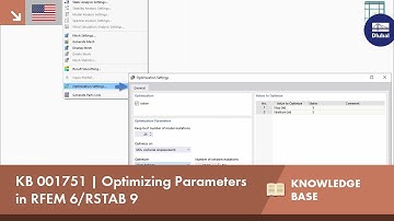 KB 001751 | Optimizing Parameters in RFEM 6/RSTAB 9