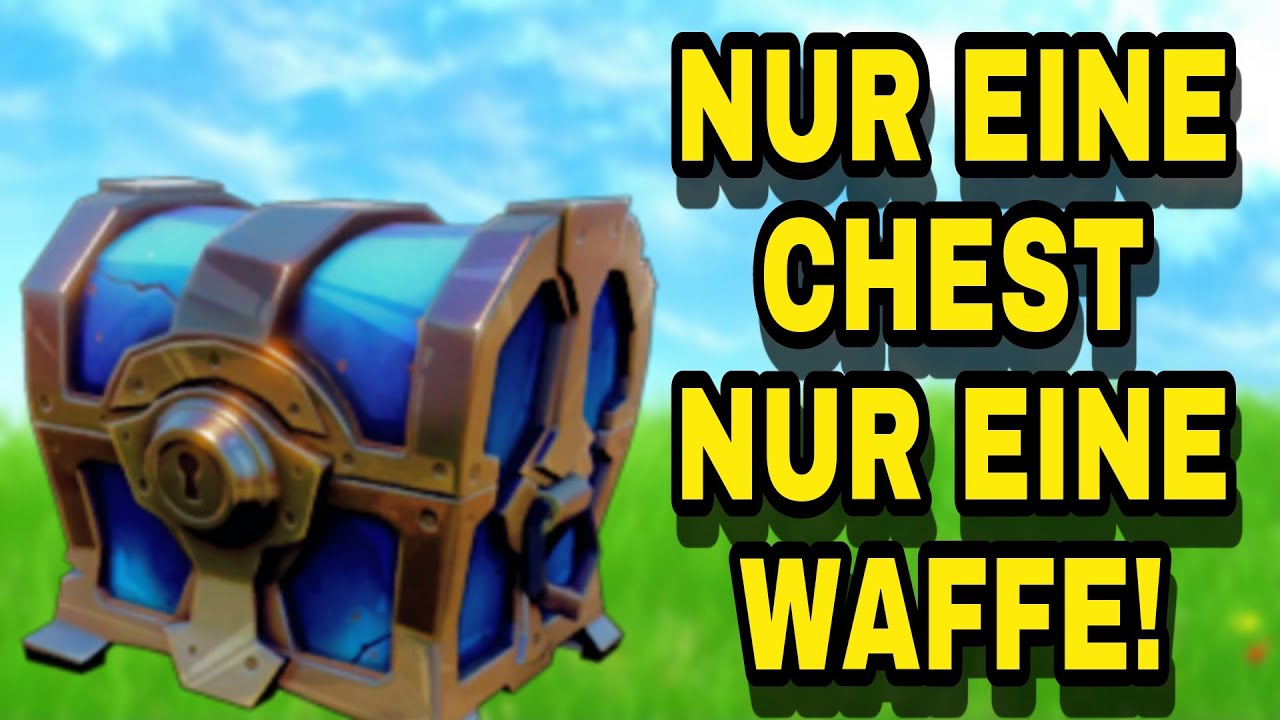 (Fortnite CHALLENGE) Nur eine Chest nur eine Waffe.