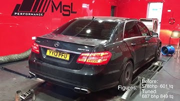 Mercedes Benz E63 AMG came in for a remap and dyno !