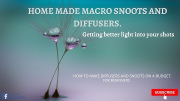 How to make your own macro diffuser and snoot.