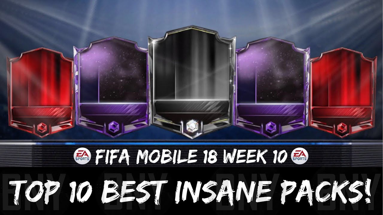 TOP 10 BEST PACK OPENING IN FIFA MOBILE 18 WEEK 10! INSANE 4 ELITES IN A PACK AND MORE!