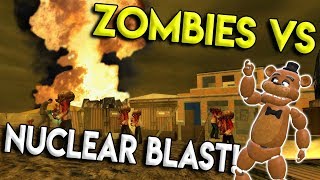 NUKE SHELTER VS ZOMBIE APOCALYPSE BATTLE!  Garry's Mod Gameplay  Gmod Space Rocket Building