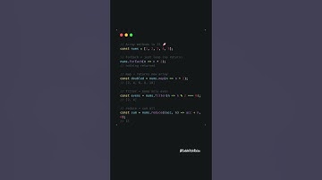 ⚡ map vs forEach vs filter vs reduce in JavaScript! 🚀 #shorts #javascript