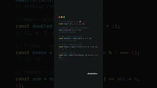 ⚡ map vs forEach vs filter vs reduce in JavaScript! 🚀 #shorts #javascript