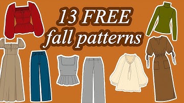 13 FREE fall Sewing Patterns🍂🕯️🍁 | Sew Your Dream Autumn Wardrobe